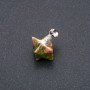Merkaba Heliotrope Jasper Pendant 10x10mm