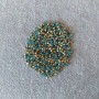 Rhinestones, Light Blue Color, Diameter 2.5 (+/-) mm, Pack / 4g (+/-)