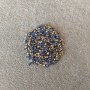 Rhinestone Chips, Blue, Diameter 3(+/-) mm, Pack/4g(+/-)