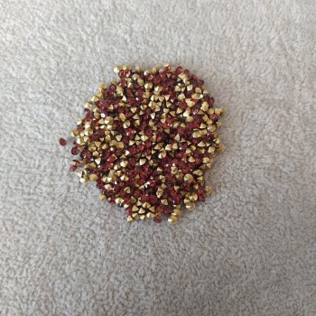Rhinestone Chips, Brown, Diameter 3.5(+/-) mm, Pack/4g(+/-)