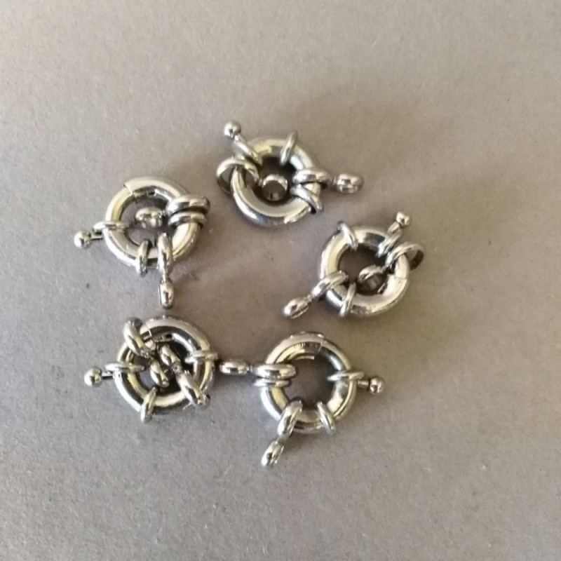 Ring Clasp for Beads and Bracelets, 1 Strand, 14mm, Price per 1pc