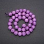 Dyed Quartz Beads (Amethyst-Style) Smooth Round, Strand, Diameter 10mm, Length 38cm (+/-)