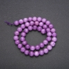 Dyed Quartz Beads (Amethyst-Style) Smooth Round, Strand, Diameter 8mm, Length 38cm (+/-)