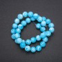 Imitation Larimar Acrylic Beads Smooth Round, Strand, Diameter 10mm, Length 38cm (+/-)