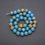 Variscite Beads Blue Smooth Round, Strand, Diameter 10mm, Length 36cm (+/-)