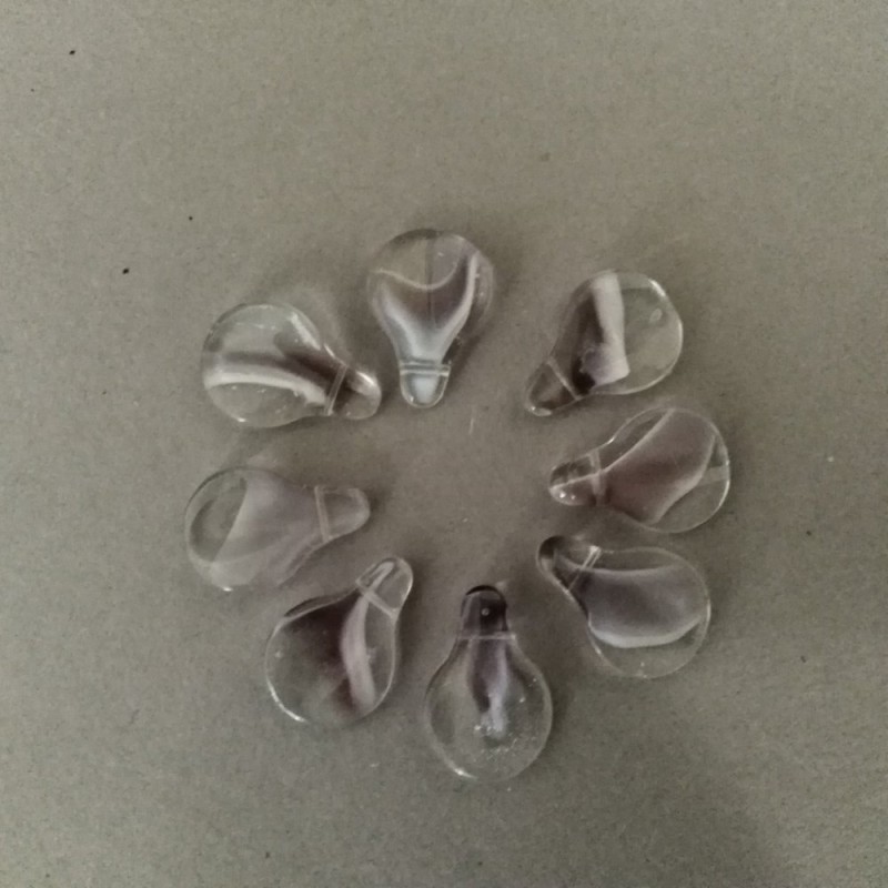 Murano Glass Beads 13x20mm (+/-), Price per 8pcs