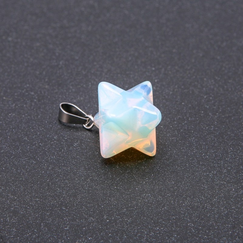 Pendant Merkaba Moonstone 10x10mm