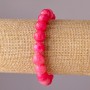 Imitation Tourmaline Bracelet on Elastic, Smooth Beads, 10mm Diameter, 18cm Circumference