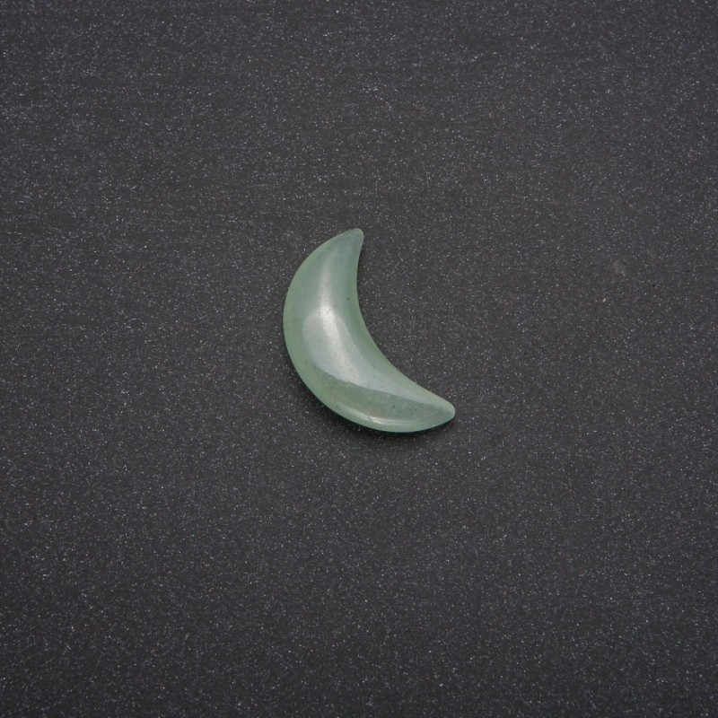 Jade Souvenir Stone in Moon Shape 16x30x8(+/-)mm