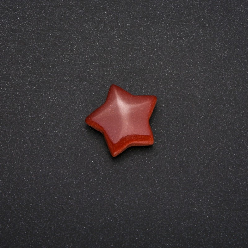Aventurine Golden Sand Souvenir Stone in Star Shape 28x28x10(+/-)mm