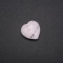 Cacholong Souvenir Stone in Heart Shape 30x30x10(+/-)mm