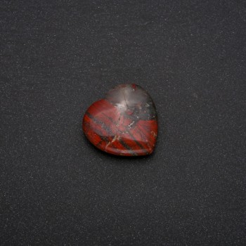 Jasper Souvenir Stone in Heart Shape 30x30x10(+/-)mm