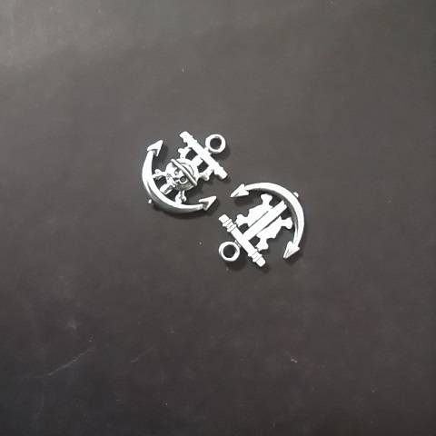 Anchor Pendant Finding, 19x22mm, pack of 20g +/-15pcs