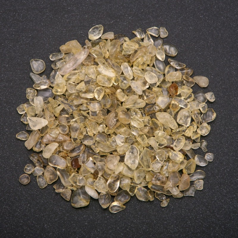 Stone Chip Jewelry Findings Without Hole Citrine 7 (+ -) mm packaged -100 g