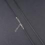 Price per Pack/10pcs Waxed Cord for Pendants, Diameter 2.5mm, Length 45cm, Black