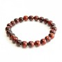 Bull's Eye Bracelet on Elastic, Smooth Round Beads, Diameter 6mm, Circumference 18cm