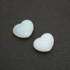 Souvenir Stone Heart made of natural Moonstone (+-)21x27mm
