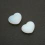 Souvenir Stone Heart made of natural Moonstone (+-)21x27mm