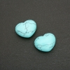 Turquoise Souvenir Heart (+-)21x27mm