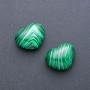Malachite Souvenir Heart (+-)21x27mm