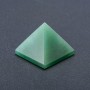 Natural Stone Souvenir Pyramid Jade, Height (+-)29mm, Length (+-)37mm