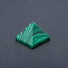 Souvenir Pyramid Malachite (Pressed), Height (+-)24mm, Length (+-)29mm