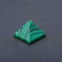 Souvenir Pyramid Malachite (Pressed), Height (+-)24mm, Length (+-)29mm