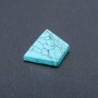 Natural Stone Pyramid Pressed Turquoise, Height (+-)23mm, Length (+-)29mm