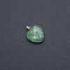 Heart Pendant Natural Stone Zoisite 19x19x26mm (+-)