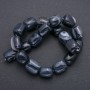 Beads on Fishing Line of Natural Stone Agate Tumbled Bar, diameter 20x15mm, length 38cm (+ -)