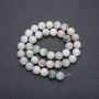 Beads on Fishing Line Natural Stone Larimar Smooth Round, diameter 10mm, length 40cm (+ -)