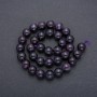 Beads on a String Natural Amethyst Smooth Round, diameter 12mm, length 39cm (+ -)