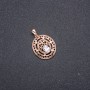 Xuping Pendant, 18k Gold Plating and White Stone, 30x24x19mm