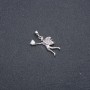 Xuping Rhodium Pendant with White Stone and Rhinestones, 27x22x17mm +