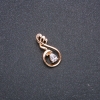 Xuping Pendant, 18k Gold Plating with White Stone and Rhinestone, 27x13mm +