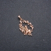 Xuping Pendant, 18k Gold Plating with White Rhinestones, 37x31x20mm +