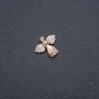 Xuping Pendant, 18k Gold Plating with White Rhinestones, 20x18mm +