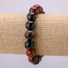 Elastic Carnelian Bracelet with Smooth 12mm Beads, 18 cm circumference +