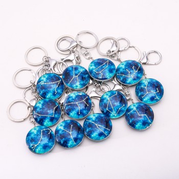 Zodiac Glow-in-the-Dark Keychains, Set of 12 pcs, Price per Pack, Length 10cm