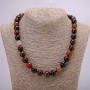 Natural Carnelian Necklace, Smooth Round Beads, 12mm Diameter, 45cm Length+