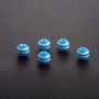 Light Blue Bead with White Stripe, Diameter 8mm, Pack of 70