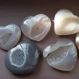 Souvenir Agate Heart Stone (Price per 100g)