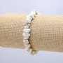 Natural Howlite Stone Bracelet, chip-7mm+/-, circumference-18cm
