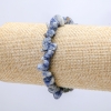 Natural Sodalite Stone Bracelet on Elastic Band, chip-8mm+/-, circumference-18cm