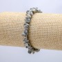 Natural Jasper Stone Bracelet on Elastic Band, chip 8mm+