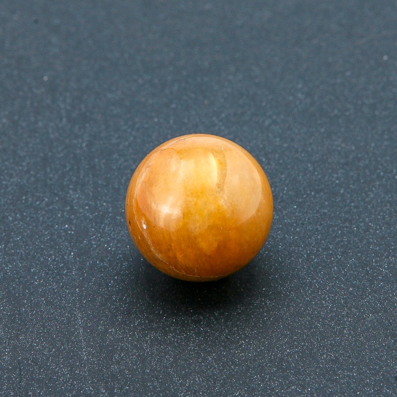 Yellow Quartz Natural Stone Souvenir Sphere, diameter 20mm+