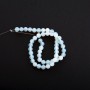 Beads on Thread Moonstone (Imitation), Smooth Round Beads, Diameter 8mm +/-, Length 36cm+