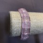 Elastic Bracelet, Natural Rose Quartz Stone Link 15x11mm+