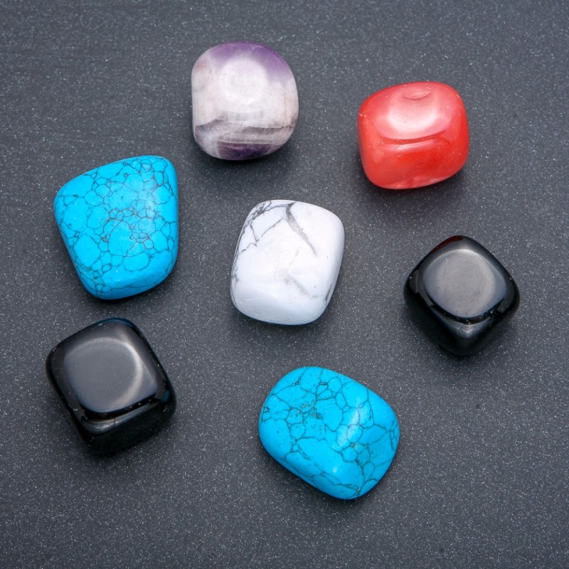 Natural Souvenir Stone, Assorted Tumbled Mix (per 100g+-)