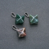 Moss Agate Merkaba Pendant 10x10mm